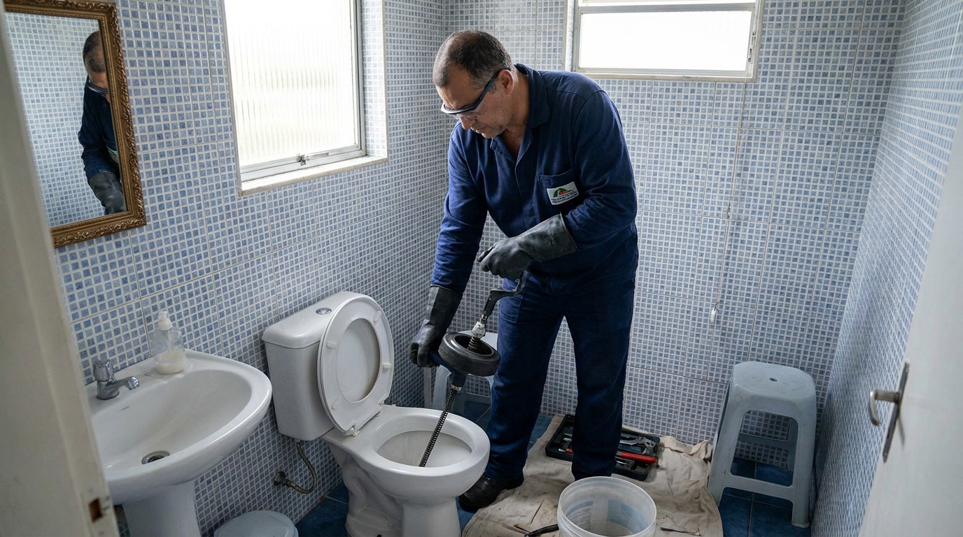Desentupimento de vaso profissional em Porto Alegre‑RS